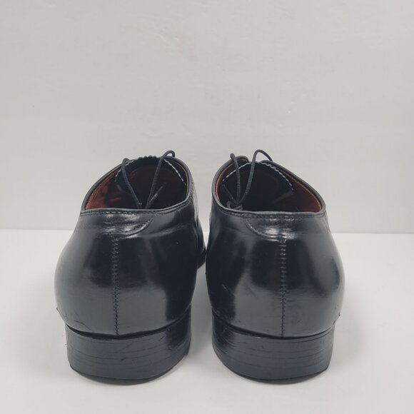 Alden 907 Straight Tip Bal Oxford Men's Black Leather Cap Toe Shoes US Size 11.5 - Picture 4 of 8